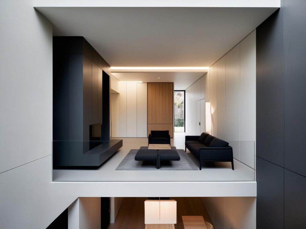 imagem-interna-de-uma-casa-moderna-com-perfil-dark-para-os-moveis